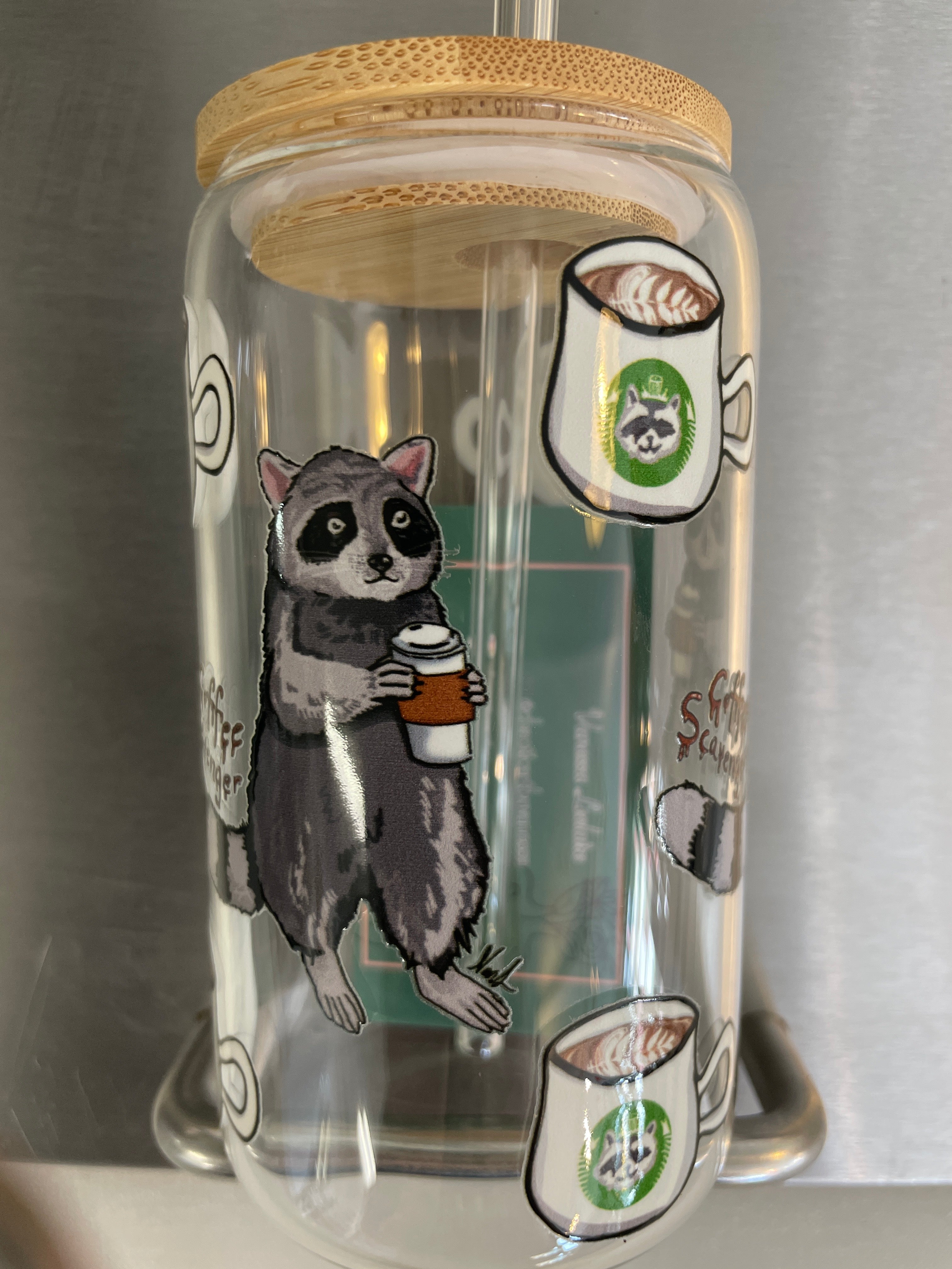 Glass drinking cup