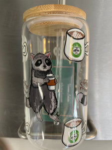 Glass drinking cup
