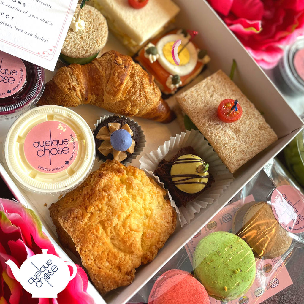 Afternoon Tea to go! – Quelque Chose Patisserie Inc